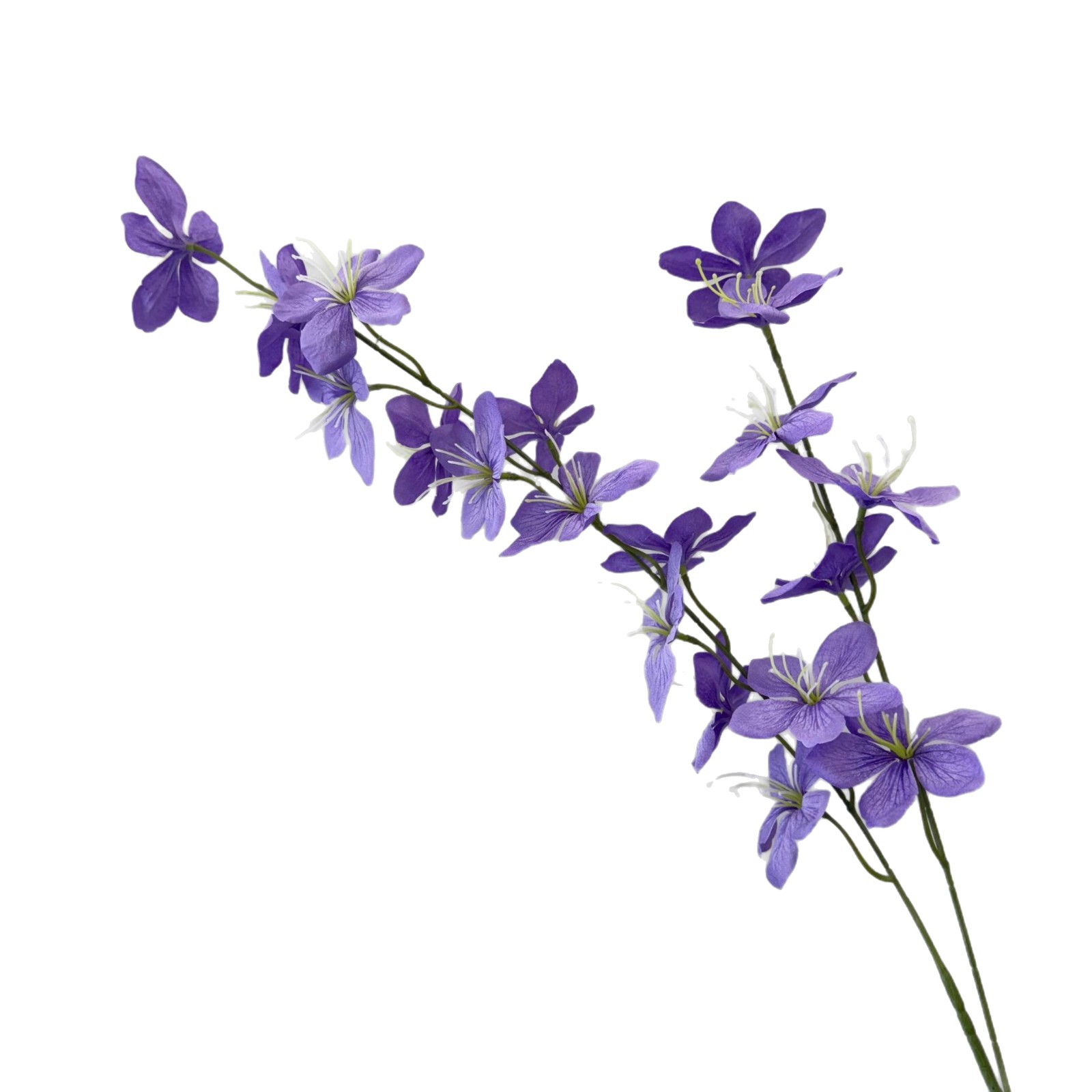 仿真花长枝垂丝茉莉婚庆婚礼堂吊顶挑高路引插花装饰花酒店假花白底实物图