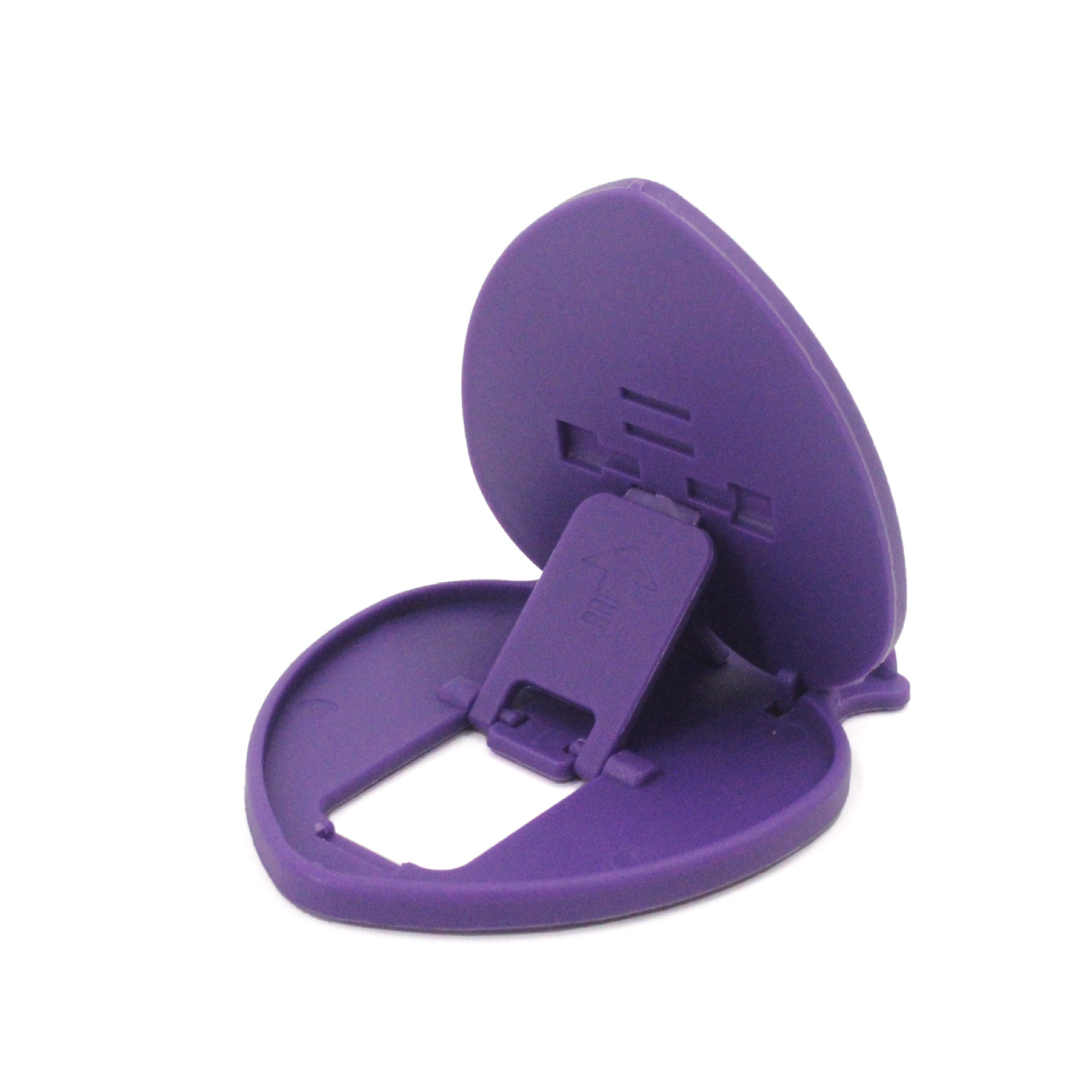 创意带镜子折叠桃形手机支架 CJ-009桌面便携多角度调节塑料支架细节图