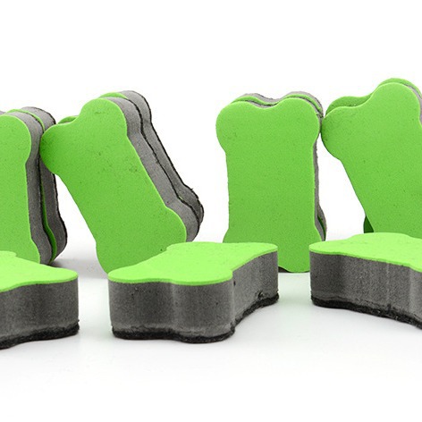 Qianhui eva magnetic erasers, customized colored small bones, EVA white erasers, children's cleaning, black erasers, processing and labeling details Picture