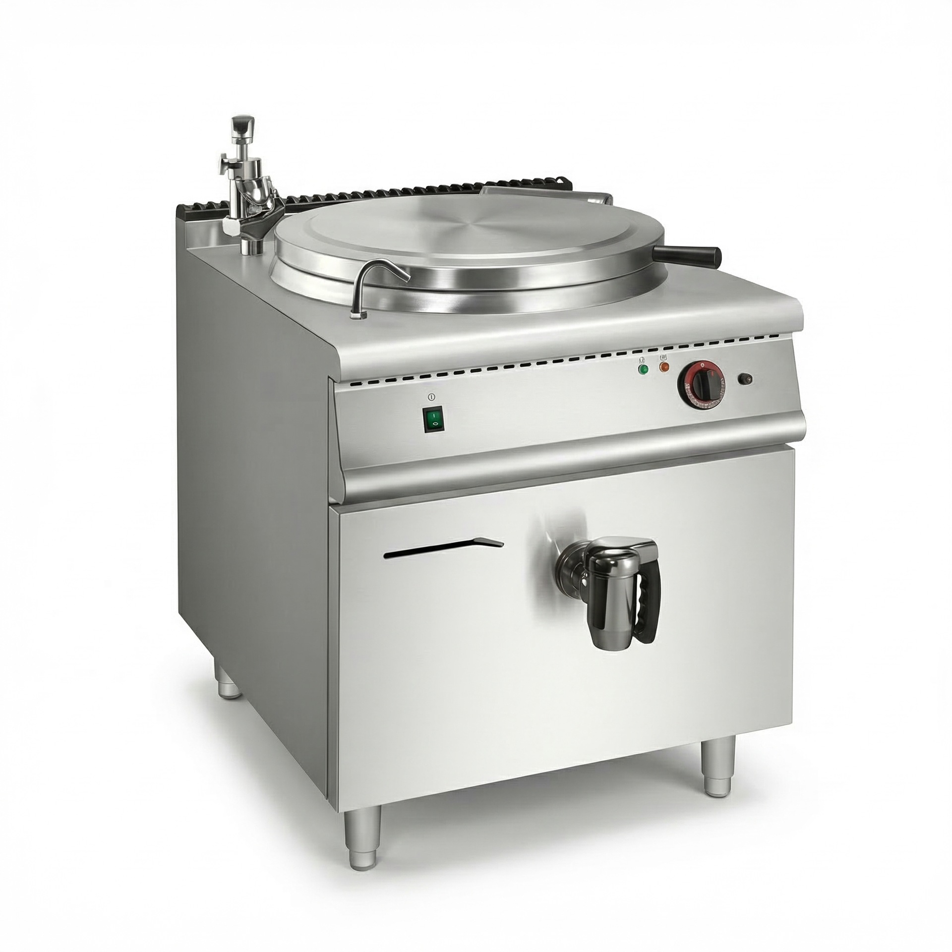 Kaiping large pot stove commercial electric heating gas double-layer soup pot, school canteen, hotel beef and mutton soup pot, kitchen equipment Item Picture