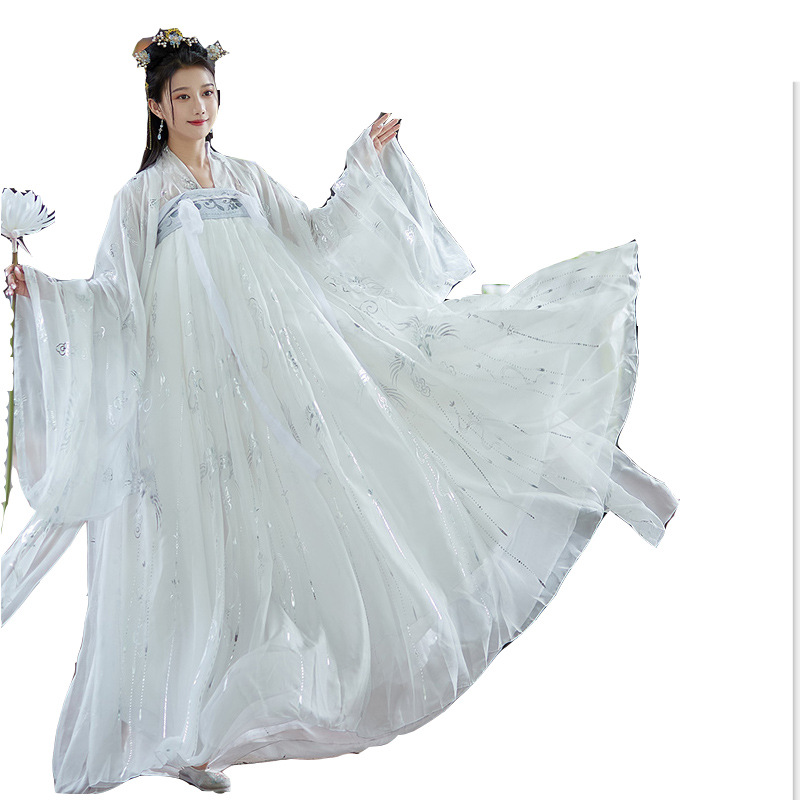 汉服女长袖中国风/明制表演服饰汉服/甲胄/表演服饰汉服/尾货白底实物图