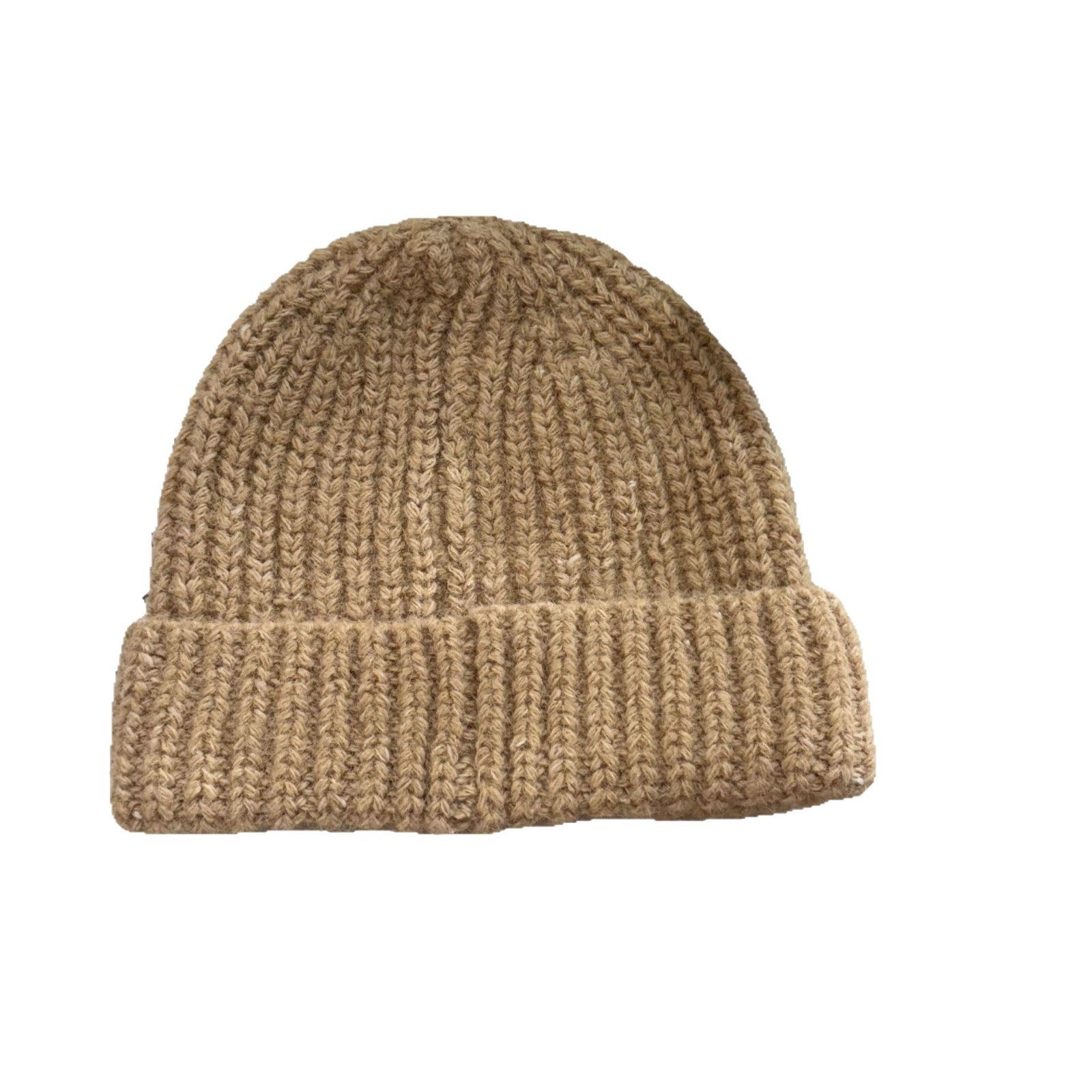 A new style of loose, large-head knitted pile cap for men and women to keep warm in autumn and winter, a woolen cap with ear protection, and a versatile cold hat Item Picture