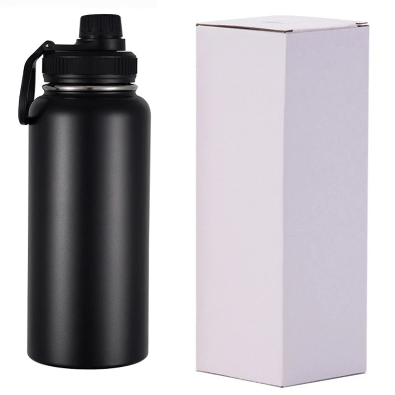 Crossborder 304 acero inoxidable jarra espacial portátil manija de gran capacidad de doble capa de vacío vaso de aislamiento para deportes al aire libre taza de agua Item Picture