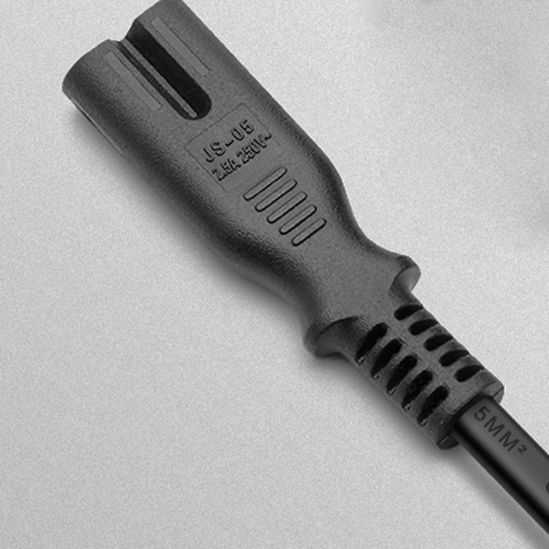 VDE欧规电源线带插头线2芯8字尾欧标电视台灯音响1.5米环保阻燃细节图