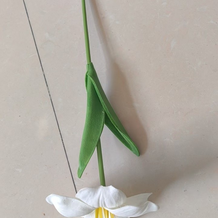 仿真花DIY发饰配件/仿真花/5朵塑膠花/假花/假花批发细节图