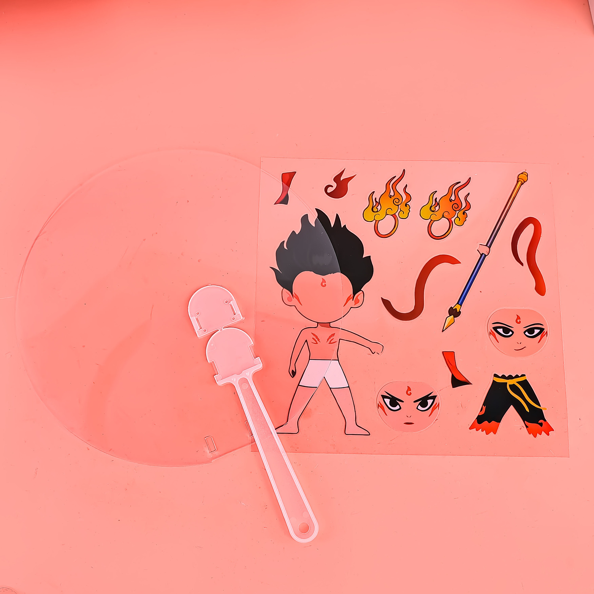 卷卷贴卡通/爱心贴纸/手帐/亮面纯色贴纸/娃娃贴钻细节图