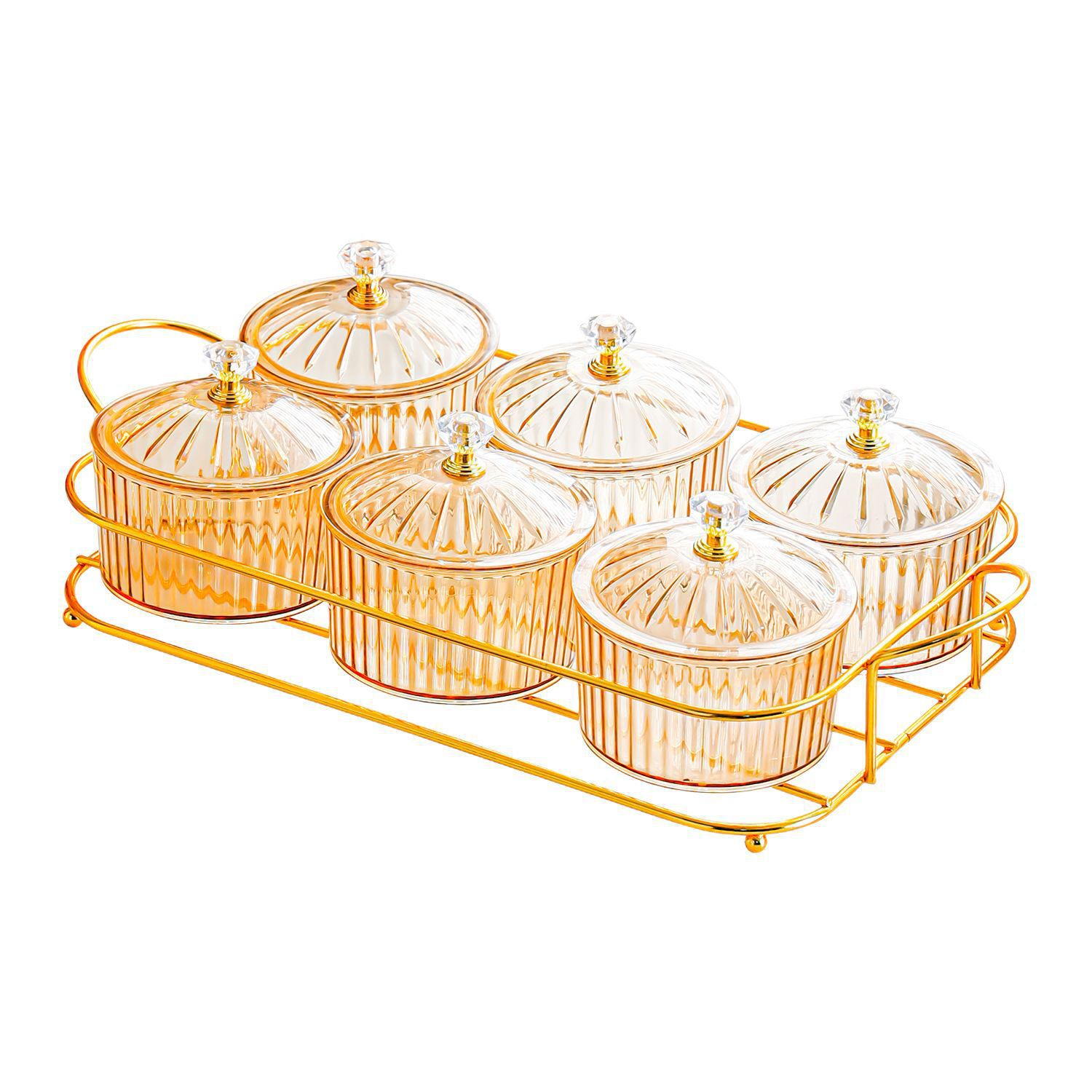 Light luxury fruit plate, plastic compartments plate, creative coffee table for home living room, snack placement, KTV compartments plate, candy box Item Picture