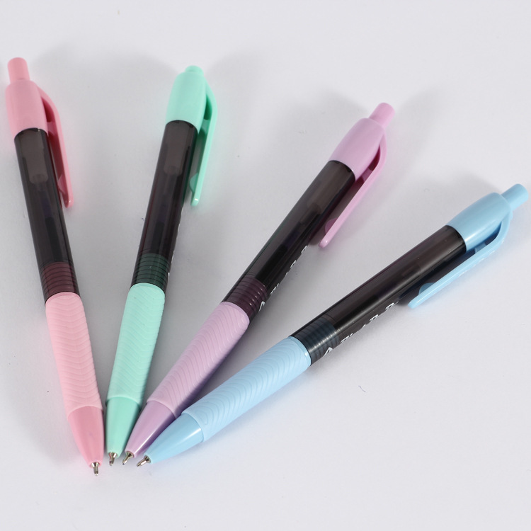 Tianfeng Fenfen Series Press Plastic Student Ballpoint Pen 56790.5MM Ballpoint Pen 60 pieces per box details Picture