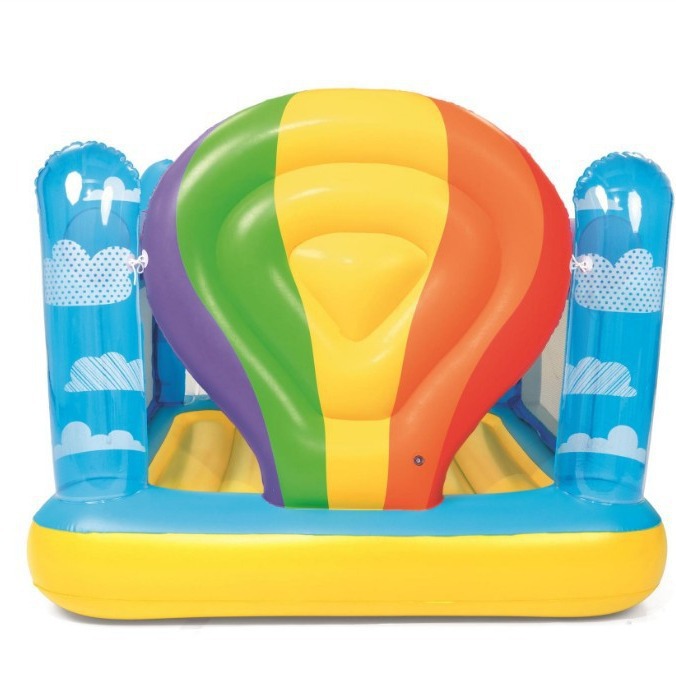 Bestway52269 Thickened home rainbow trampoline, trampoline, inflatable indoor castle, square trampoline pool Specification image