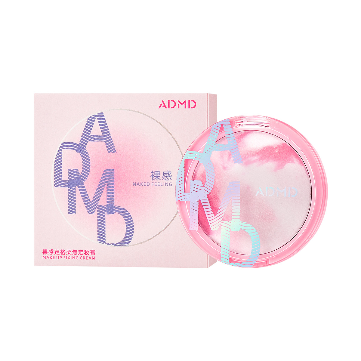ADMD Nude Setting Soft Focus Makeup Cream is clear, fine, natural, oil-control, concealer, contactor and setting Powder Compact wholesale Item Picture