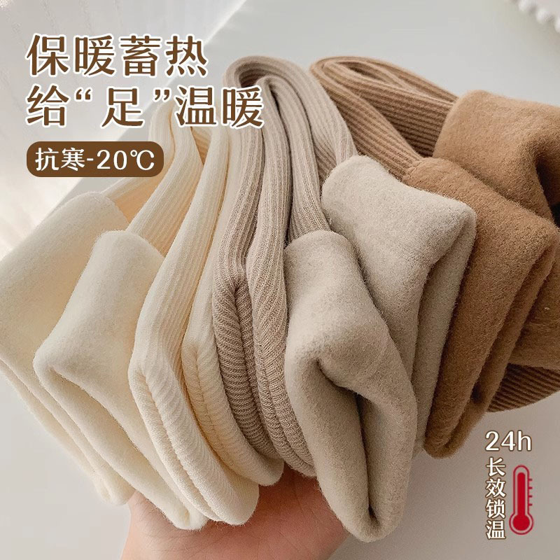 Winter earth-toned socks for women, flexed and thickened vertical snow socks for men and women, and warm floor socks for home sleep Application Scenario