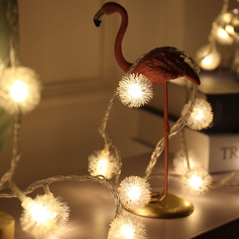 LED light string, fluffy ball, dandelion light string, festival, wedding, outdoor closet decoration, starry sky factory wholesale Application Scenario