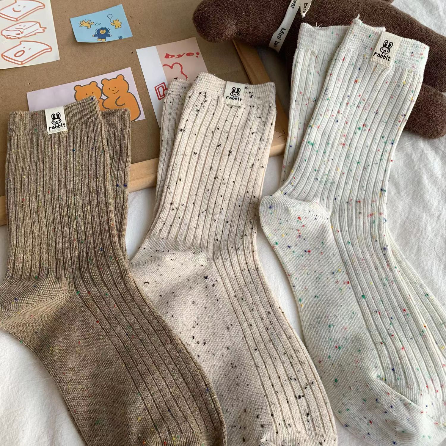 袜子/袜子男士长款休闲/袜子男女长款潮流/纯棉男袜/秋冬袜子产品图