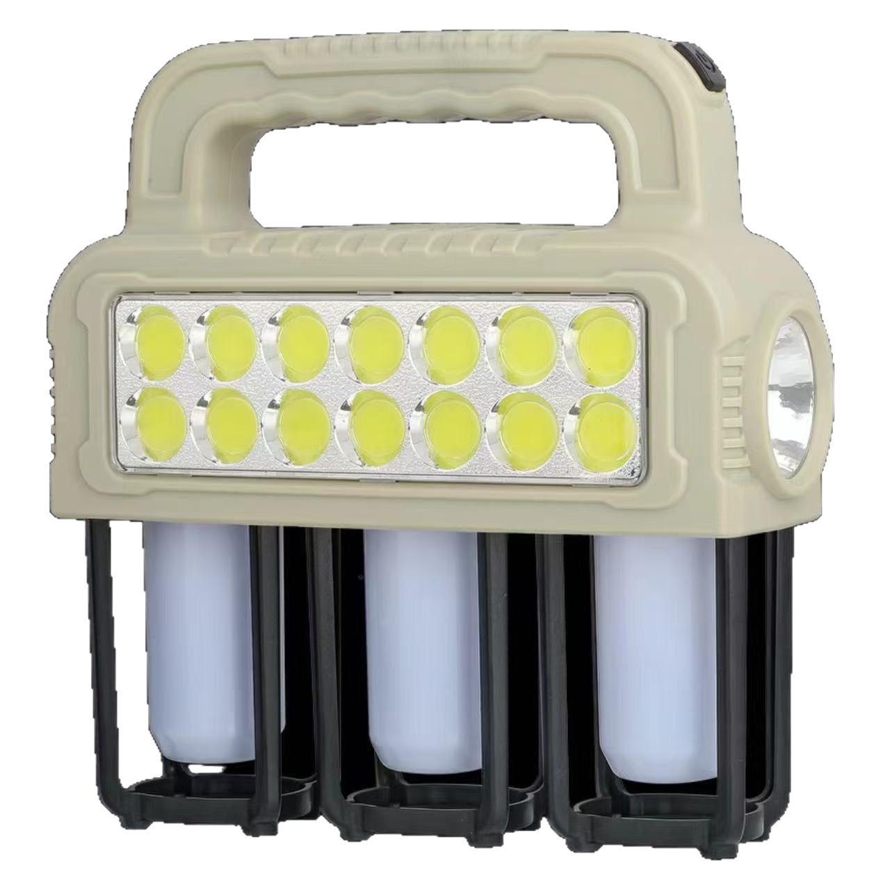 Brand-new solar multi-source portable lamp, outdoor camping lamp, waterproof high-intensity portable emergency light, night fishing lighting Item Picture