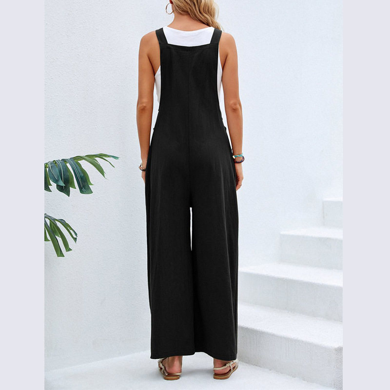 In 2026, the best-selling solid-color casual overalls for European and American women's clothing on Amazon, eBay independent store and wish Specification drawing