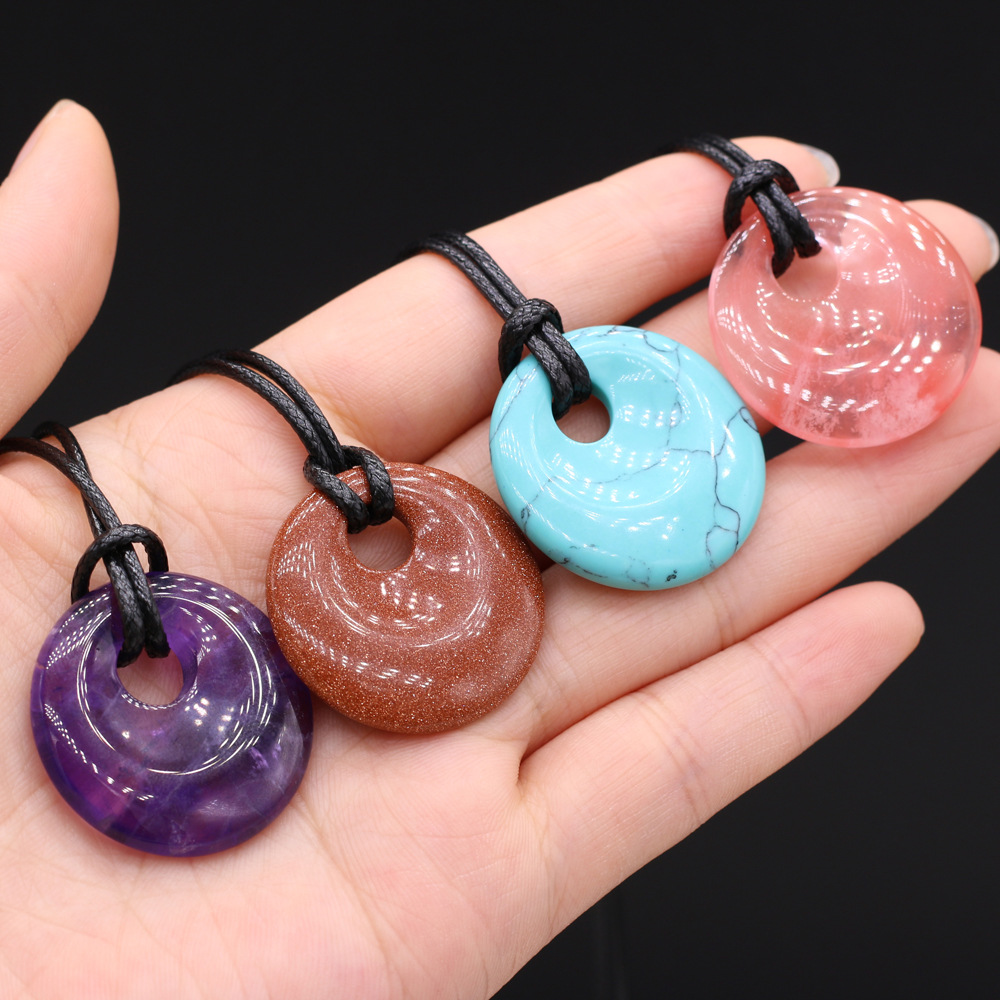 Factory direct supply of accessories: large-hole beads, agate, crystal, loose beads, diy jewelry accessories, semi-finished products wholesale Specification image