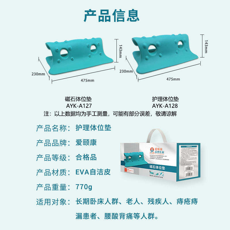 Elderly care pad, turning pad, triangular pillow, no need to clean, anti-bedsores, side pad, care pad, turning pillow Specification image