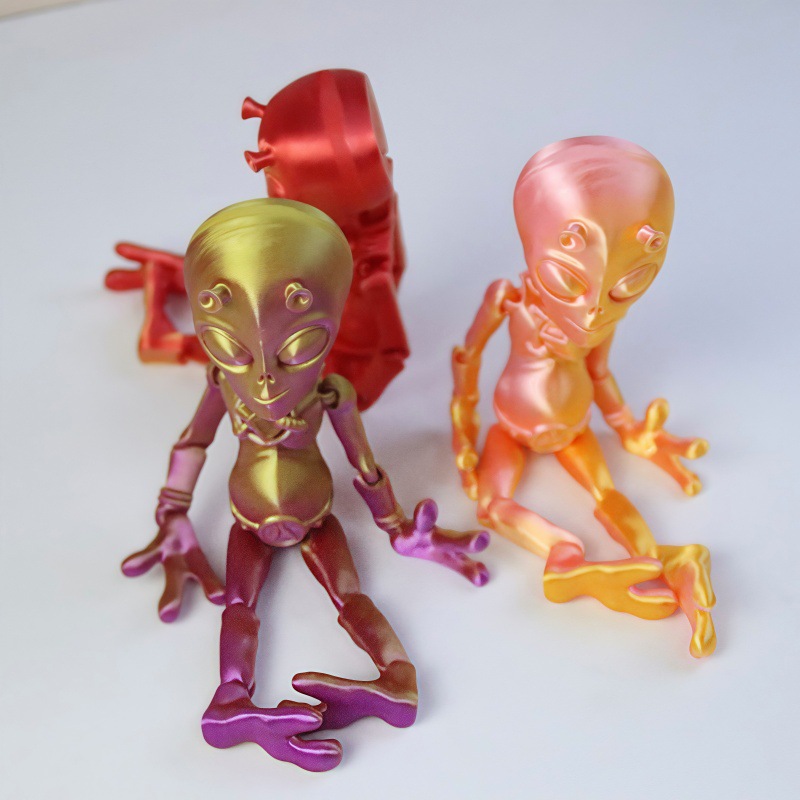 3D printed alien cross-border new alien figurine with movable joints, Halloween creative toy figurine Application Scenario