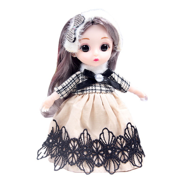 Mini multi-joint Molly Girls' doll, 17 cm, interchangeable Dream Bar new doll toy set Item Picture