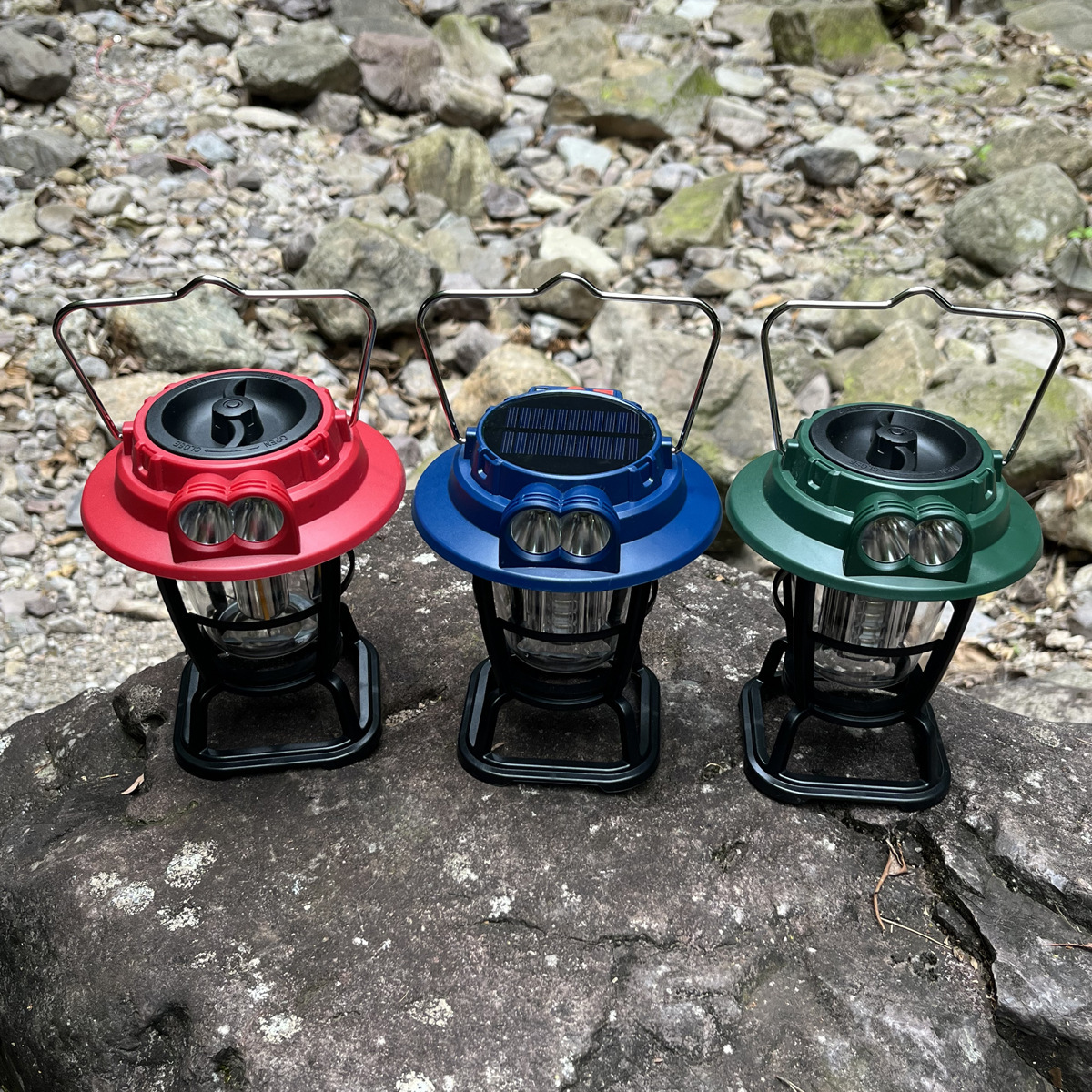 Outdoor lighting, camping lights, ultra-long battery life, rechargeable portable, retro outdoor camping led tent atmosphere lights details Picture