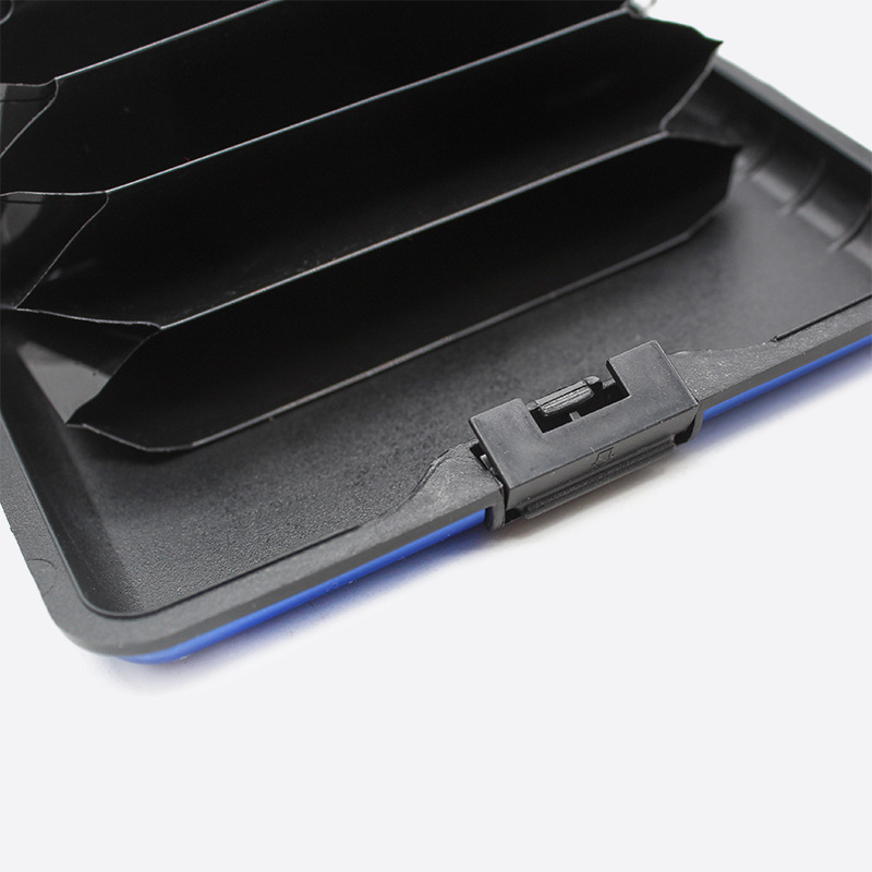 PLUS- Waterproof and anti-magnetic aluminum alloy credit card case, business card holder, aluminum bus bank collection card holder