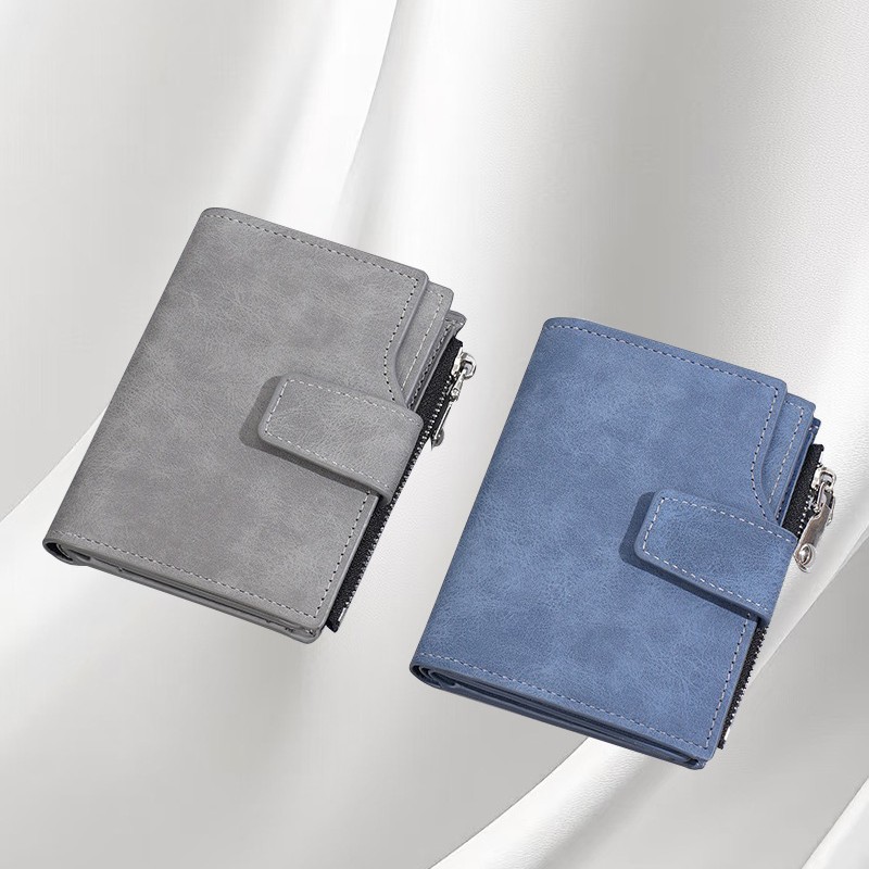 Multi-color silicone coin purse, card case, earphone case, mini wallet, multi-functional portable storage bag in black, gray, blue and brown details Picture