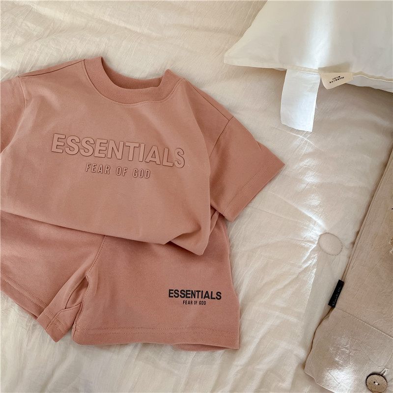 Niño ropa deportiva verano 2026 nuevo hombre niña manga corta camisetas bebé casual shorts moda dos piezas moda Specification image