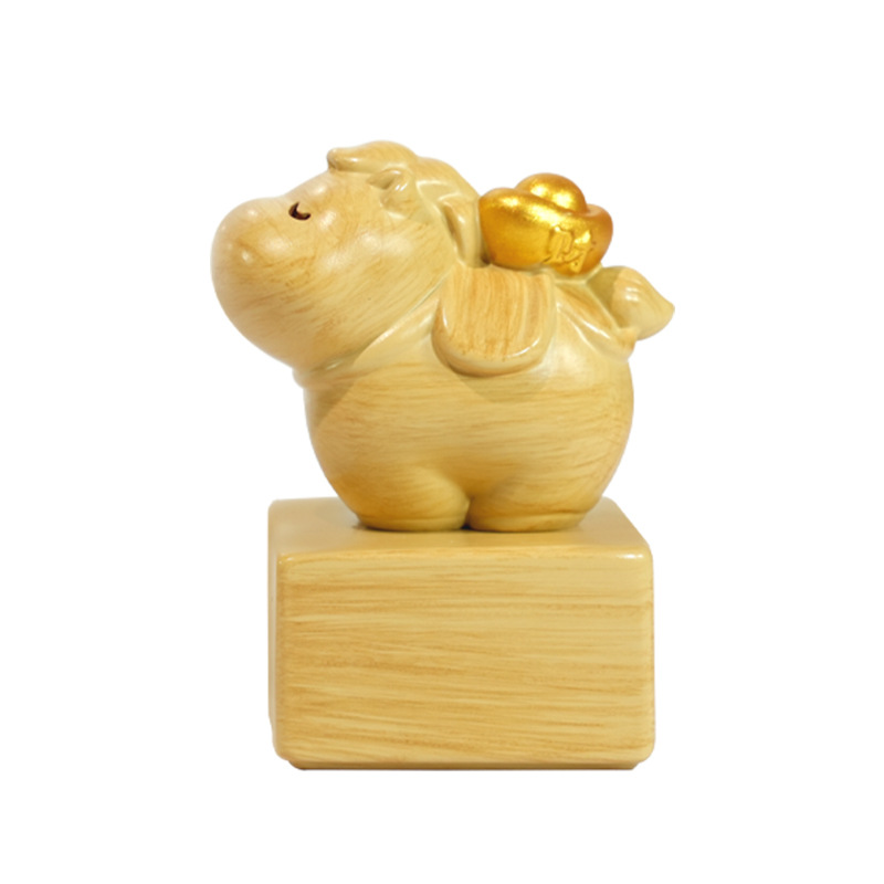 马上送福印章桌面摆件文旅国风文创伴手礼纪念品办公室工位装饰品白底实物图