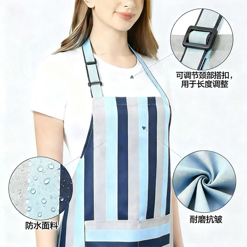 围裙/围裙女长袖时尚/跨境/罩衣厚冬款/围裙logo细节图