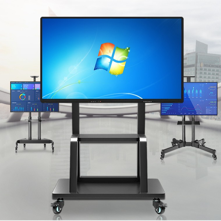 Wholesale of portable TV stands, meeting room monitors, floor-standing trolleys, and mobile living room TV racks details Picture