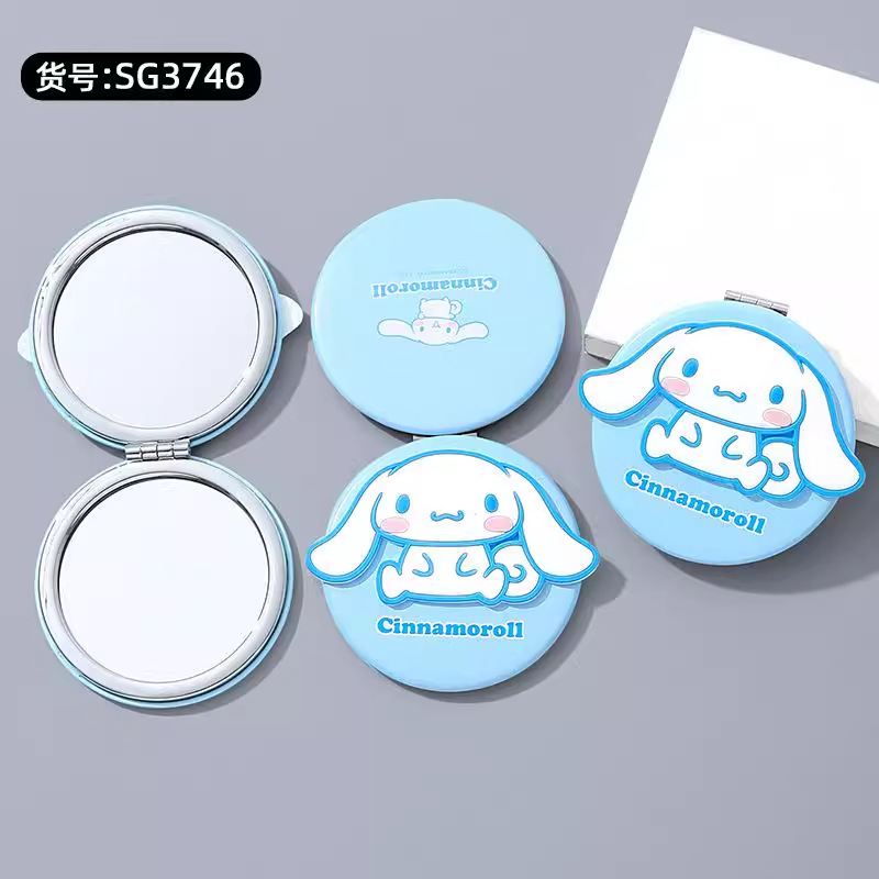 Sanrio Kuromi Small Mirror, high appearance level portable mirror, student dormitory touch-up portable makeup mirror, foldable Application Scenario