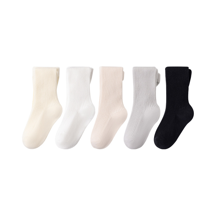 Girls' leggings 2025 Spring/Summer new style thin strip children's leggings Japanese-style solid color girls' pantyhose Item Picture
