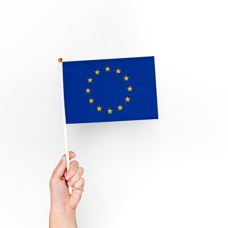 No. 8, 14*21cm, EU country flag-bearers waving flags, plastic flagpoles, Oceania flag Item Picture
