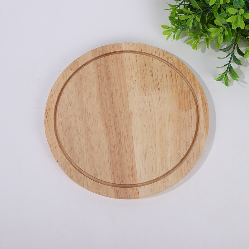 Factory direct supply of round wooden cheese and cheese cutting boards, opening and closing cutting board sets, pizza trays, household tableware wholesale Specification image