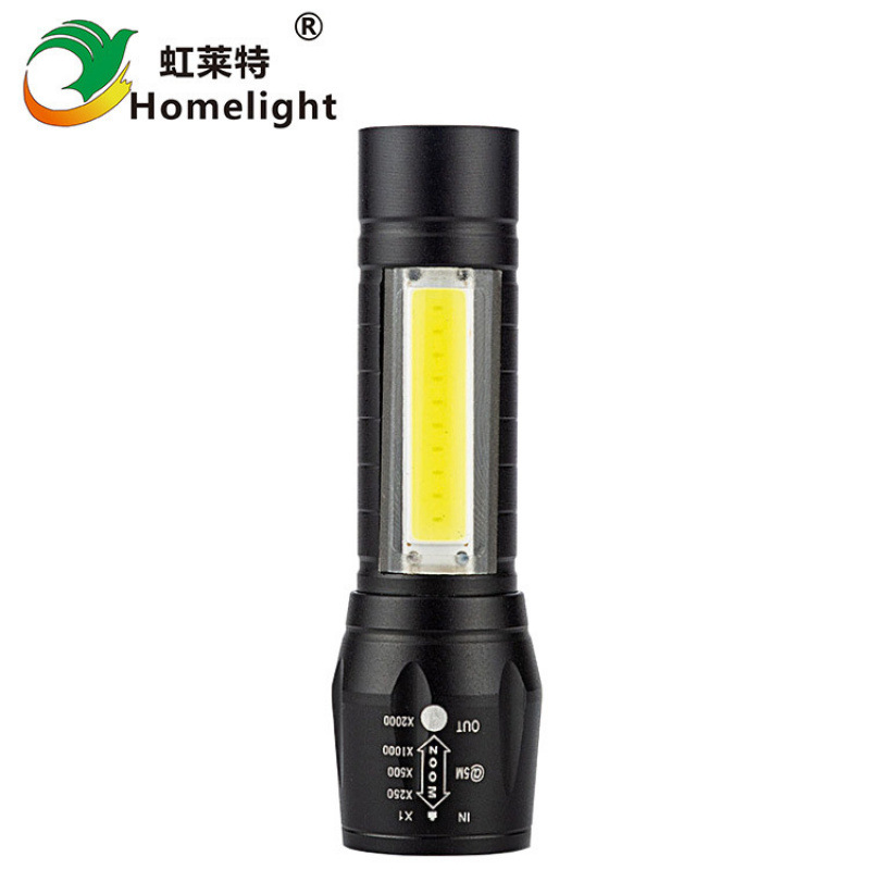511 Mini Strong Light Usb Charging Led Gift Charging Outdoor Flashlight Cob Telescopic Zoom Gift Logo Specification drawing