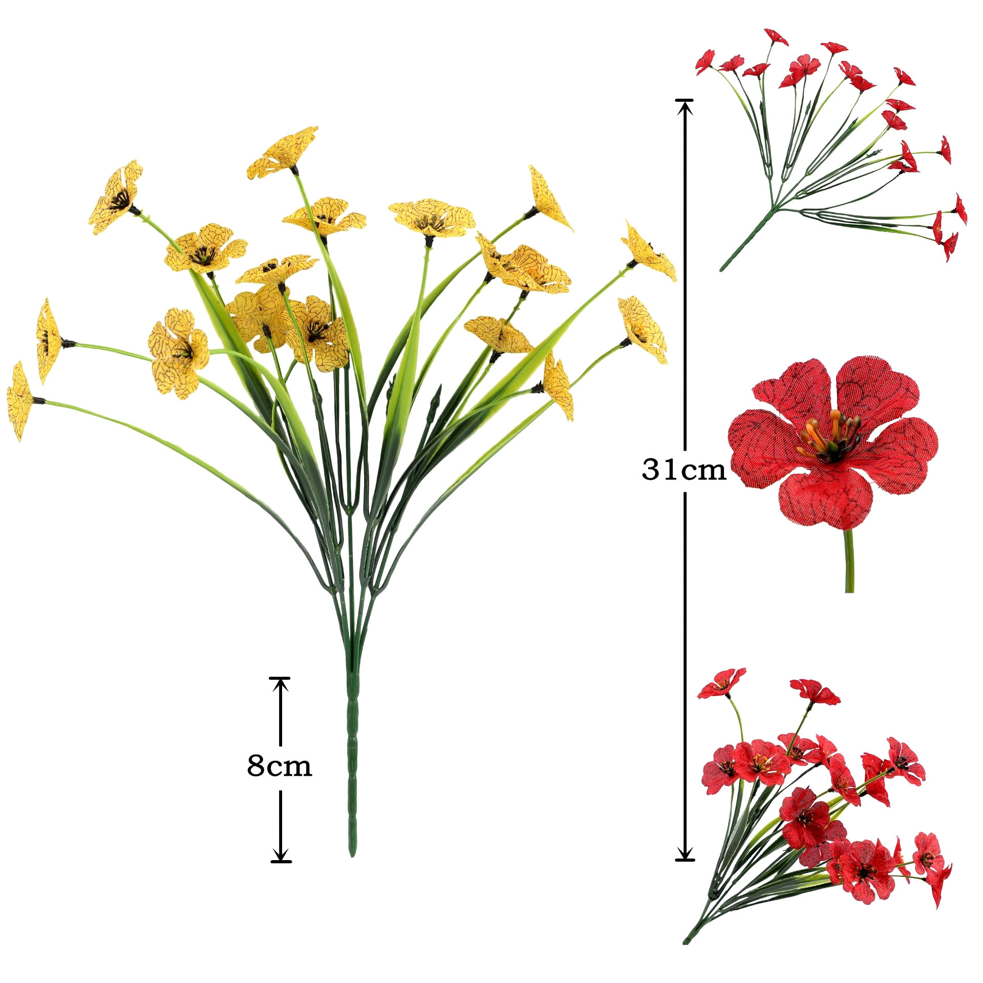 跨境仿真花春草紫罗兰塑料假花植物绿植家居婚庆装饰户外摆件批发详情图2
