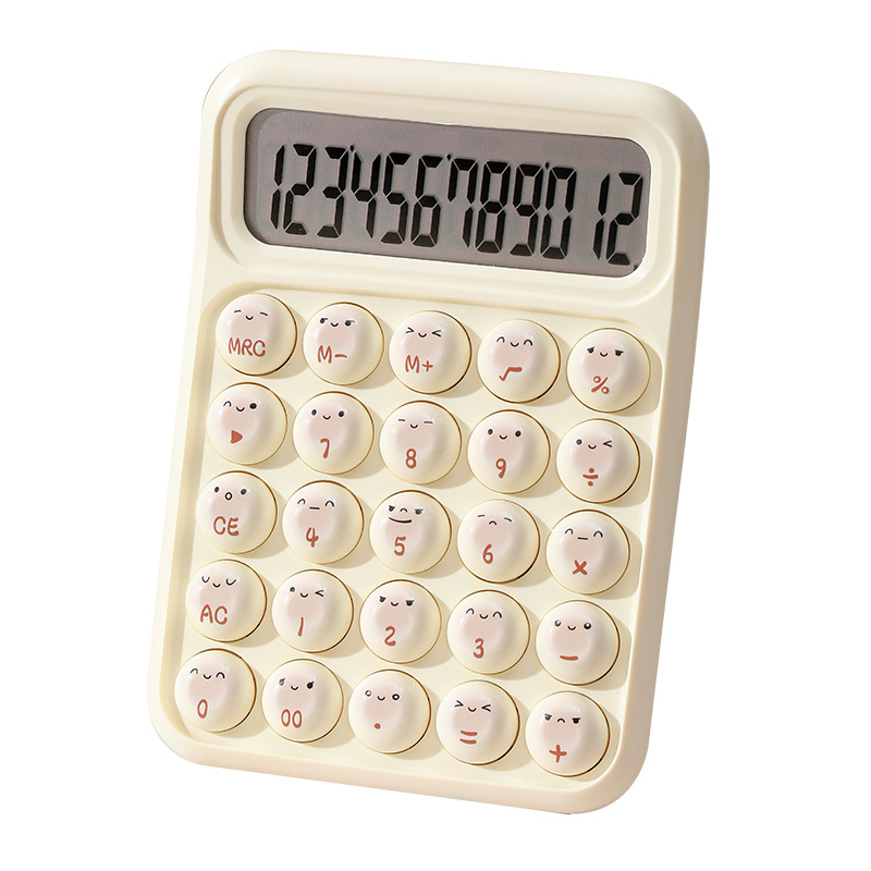 RZ-8017 Dopamine Advanced Sense Calculator Financial Cute Computer High Appearance Level Steamed Bun Theme Calculator Item Picture