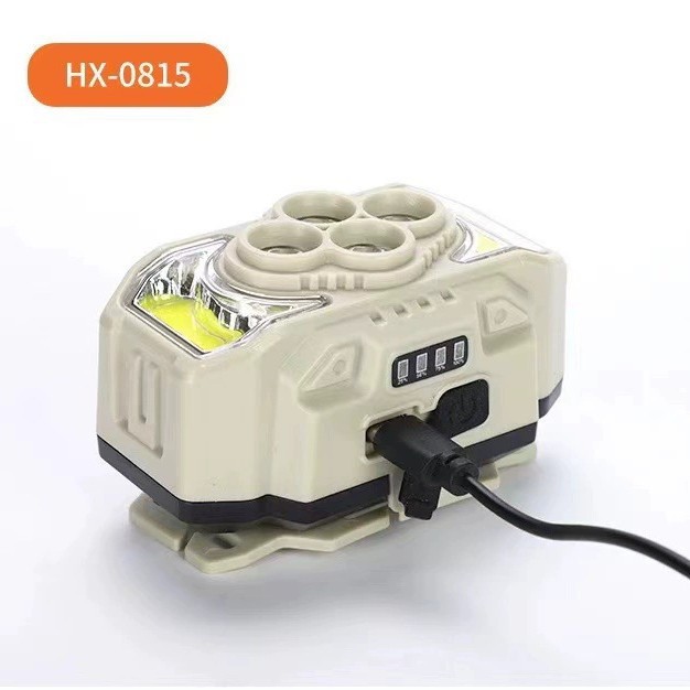 Cross-border outdoor LED strong bald light, USB charging multi-functional work light, head-mounted fishing light, outdoor cycling light details Picture