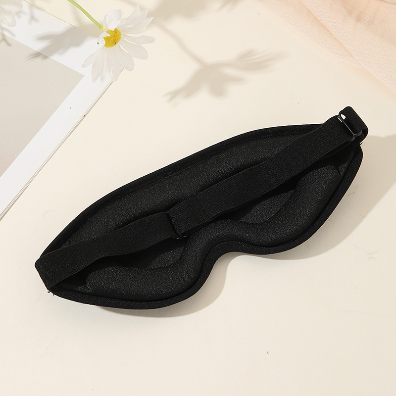 新款3d眼罩立体遮光回弹记忆棉睡眠遮光不压眼航空护眼罩午睡批发白底实物图