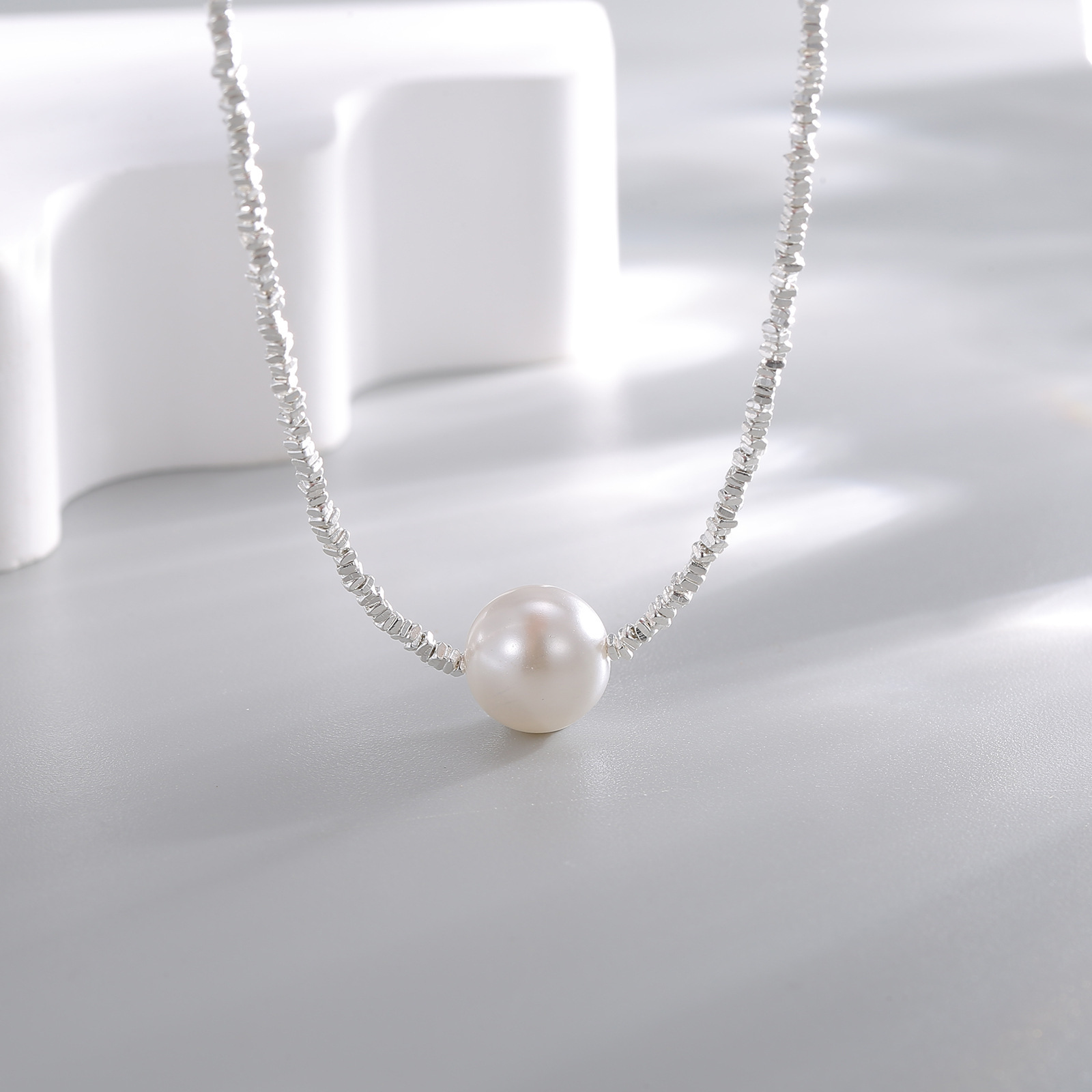 项链/珍珠项链/不锈钢项链/沙金/首饰产品图