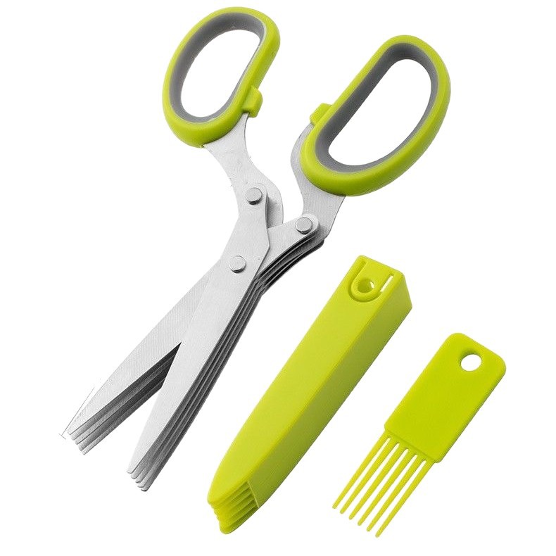 韩式居家多功能厨房五层剪刀葱花剪日用碎纸神器新款辅料剪刀