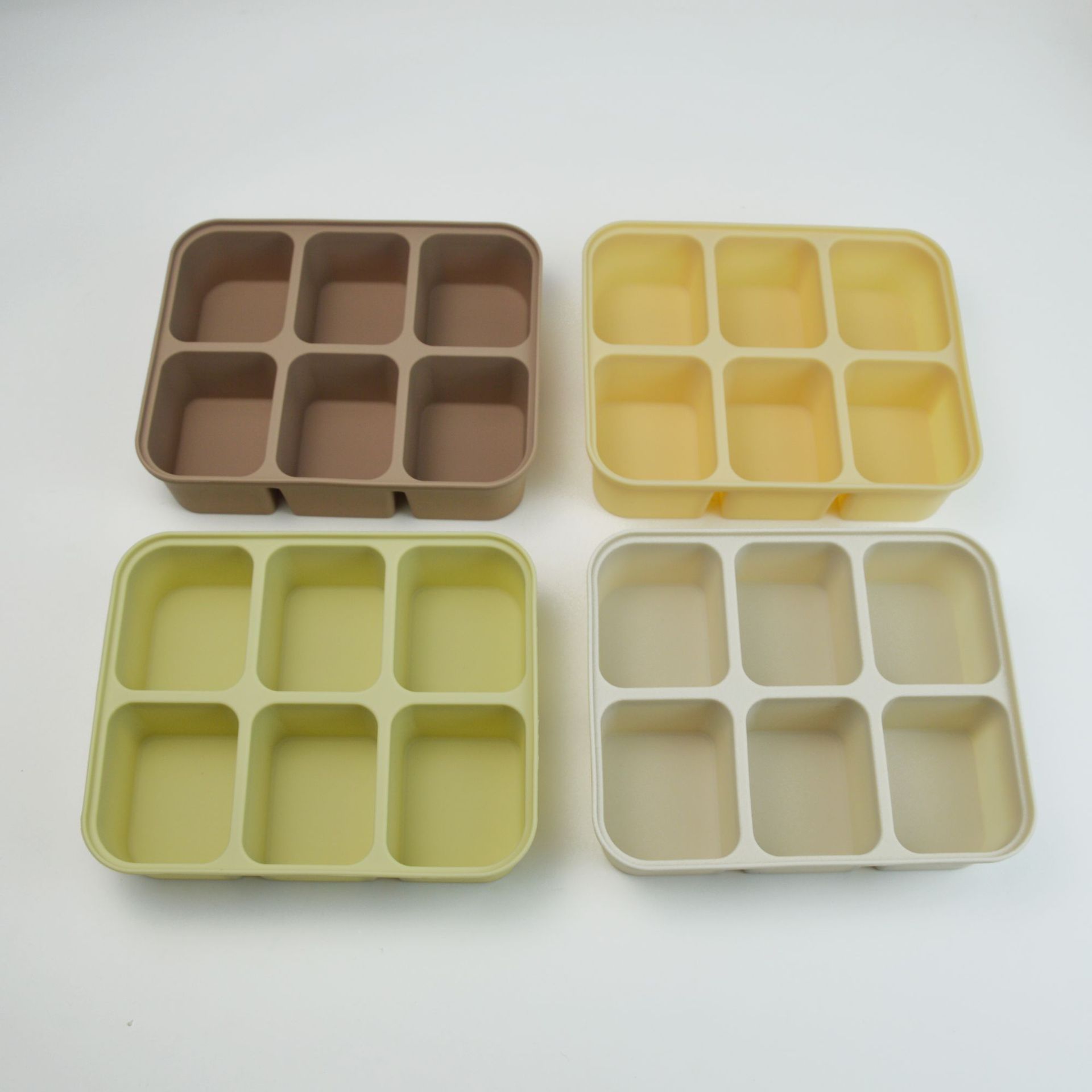 彩色分格餐盒主体一次性方形打包盒塑料饭盒