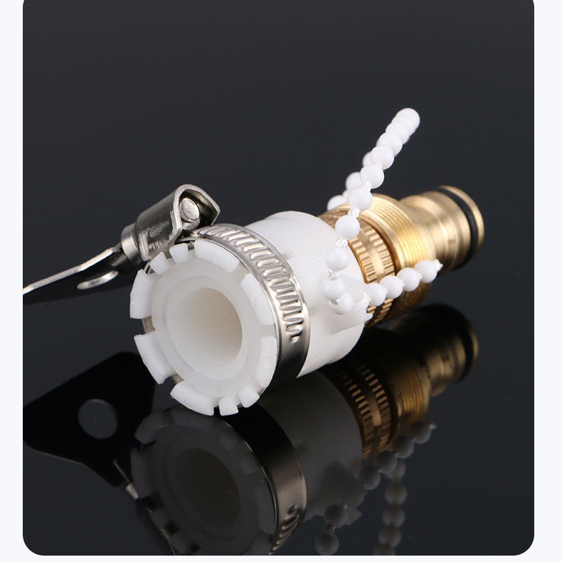 厂家供应合金镀铜多功能水龙头接头奶嘴型接头3件套4分转换台盆接