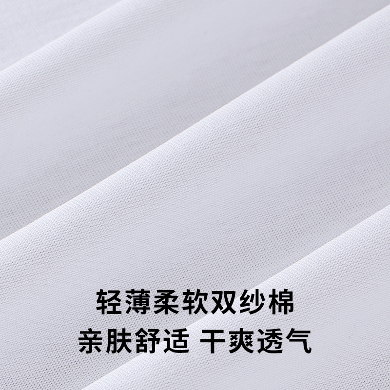 Short-sleeved men's summer American streetwear brand letter-printed couple pure cotton T-shirts, loose, sporty and casual, round-neck and half-sleeve details Picture
