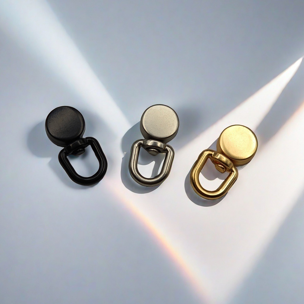 360-degree rotating buckle mobile phone lanyard, hardware back patch, fixing gasket, clamp plate, zinc alloy matte gold link, hanging buckle details Picture