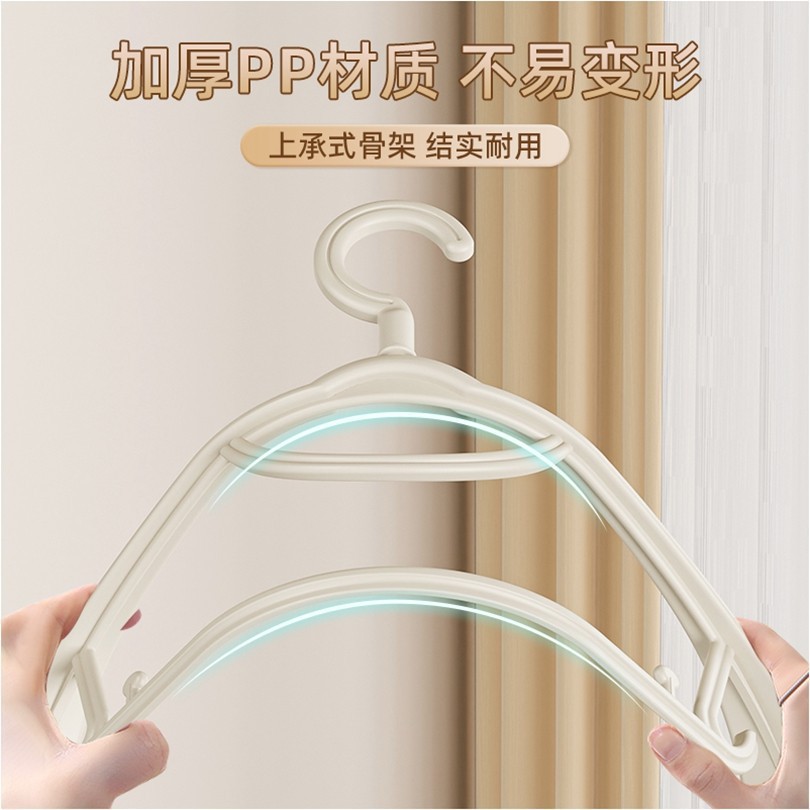宽肩衣架家用挂衣可旋转挂钩衣柜收纳整理衣架防滑无痕干湿两用 Application Scenario