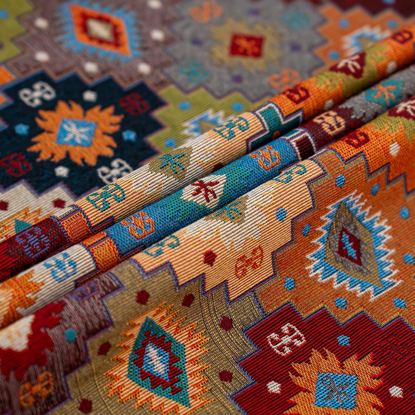 窗帘/跨境窗帘/柔纱帘/国潮/窗帘成品产品图