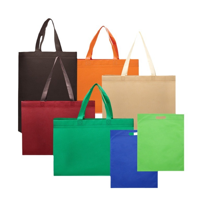 Thickened non-woven fabric hand-held bags for women's clothing stores, shopping bags, fast food chain bags, shoe storage bags Item Picture