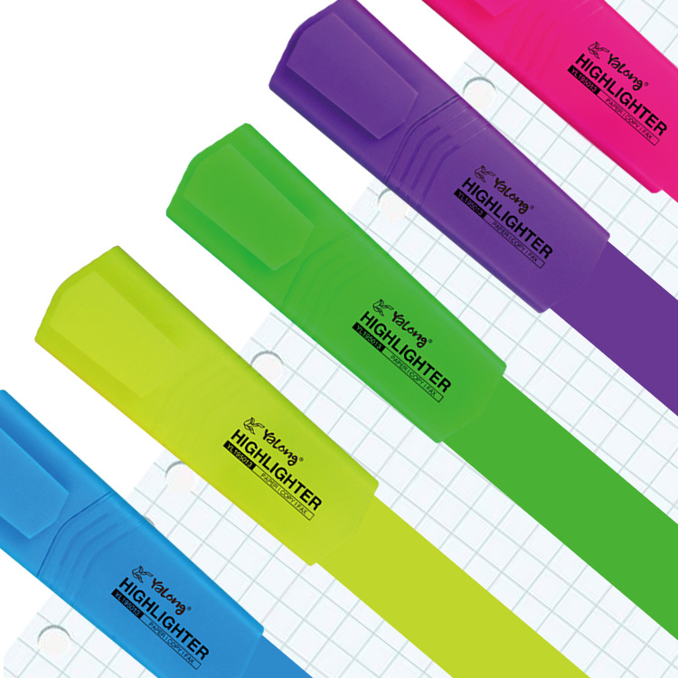 Yalong Cross-border brand children's bucket highlighter, highlighter notebook number pen, 30 mixed highlighter pens Specification image