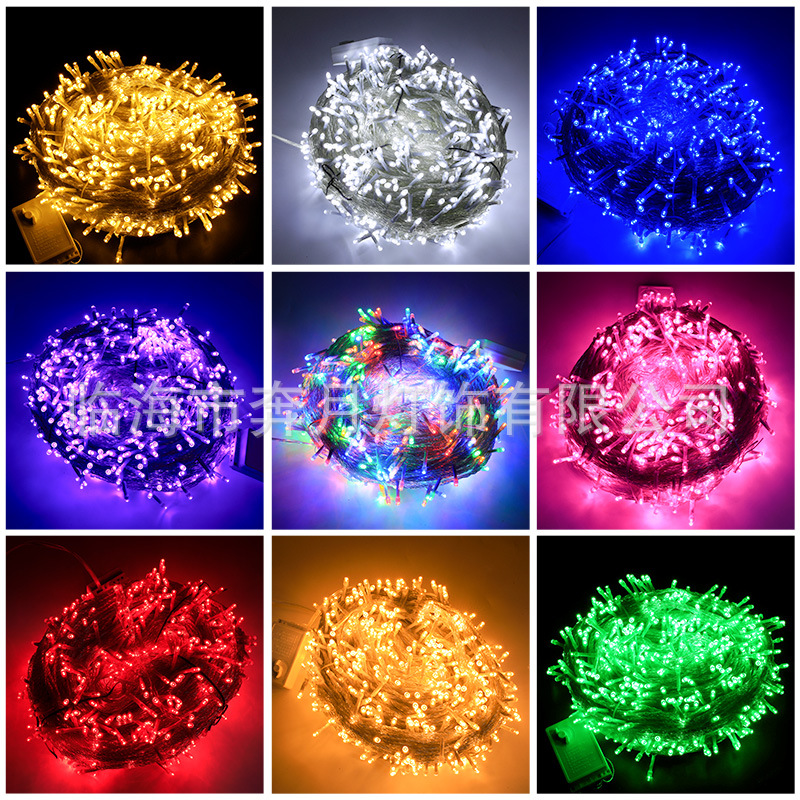 led灯串户外满天星彩灯圣诞婚庆串灯节日装饰灯闪灯户外亮化工程产品图